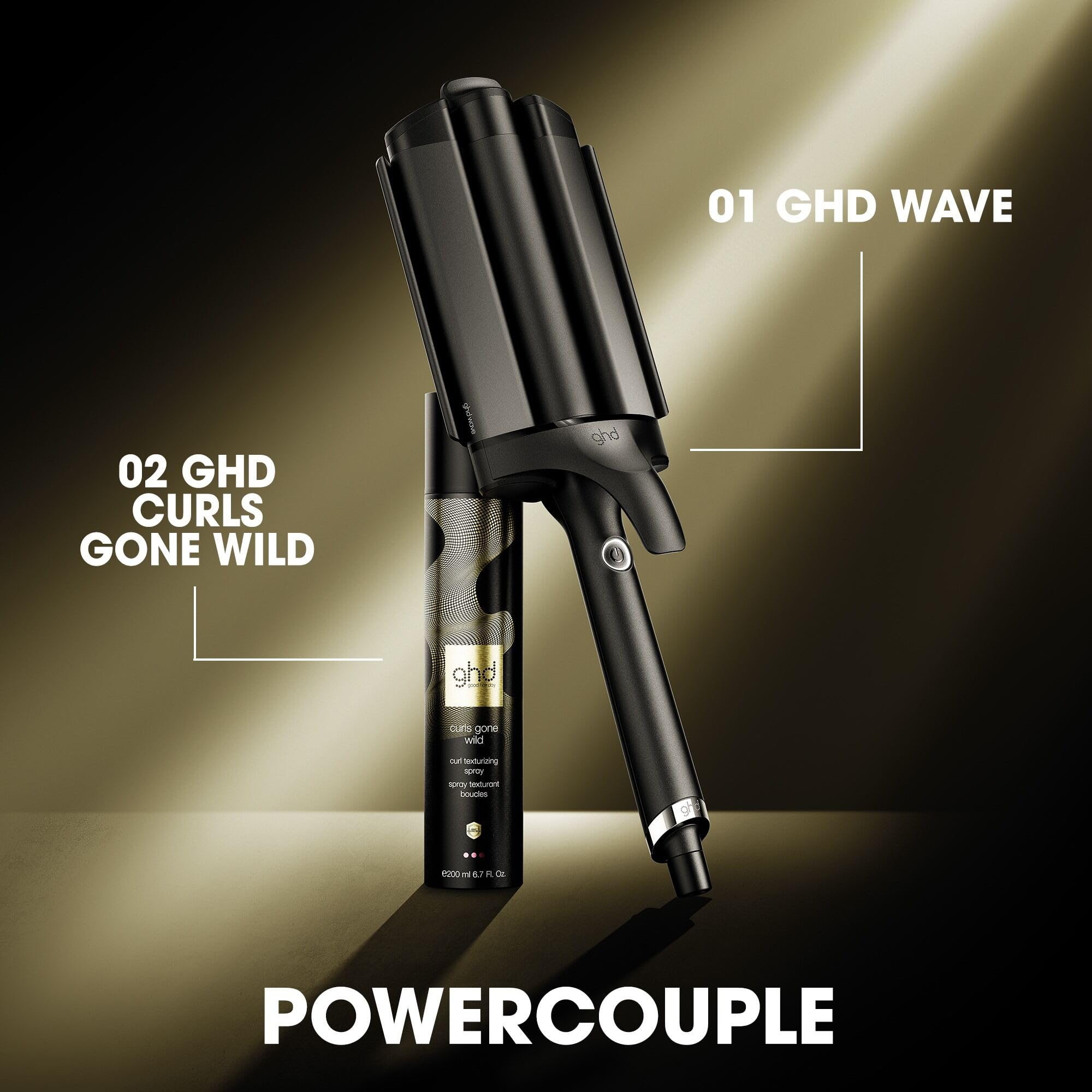 ghd wave triple barrel waver Welleneisen für Haare: 32mm Stäbe für Waves, Beach Waves & große Wellen, Mermaid Hair Waver, Anti Frizz Finish, ohne extreme Hitzeschäden