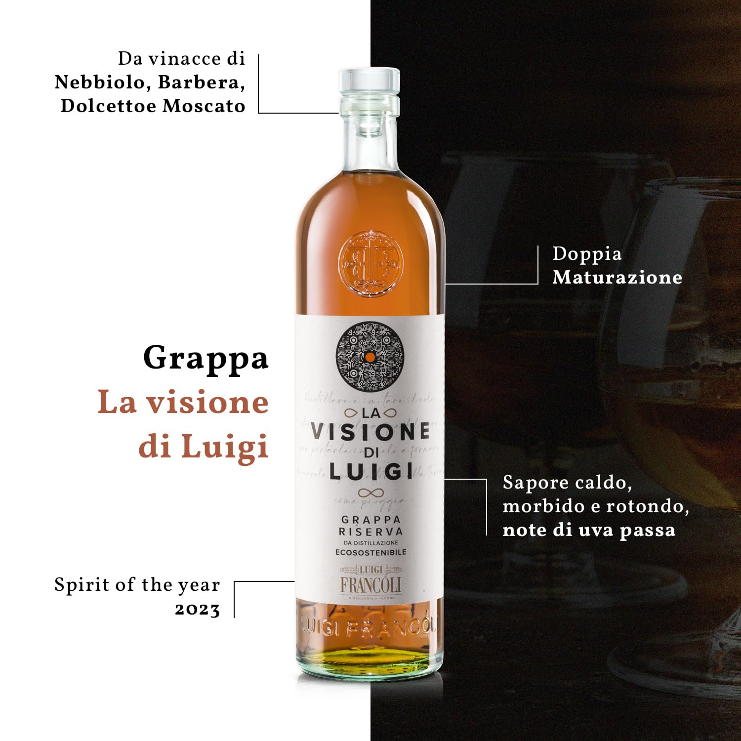LUIGI FRANCOLI GRAPPA LA VISIONE DI LUIGI RISERVA 0,7L