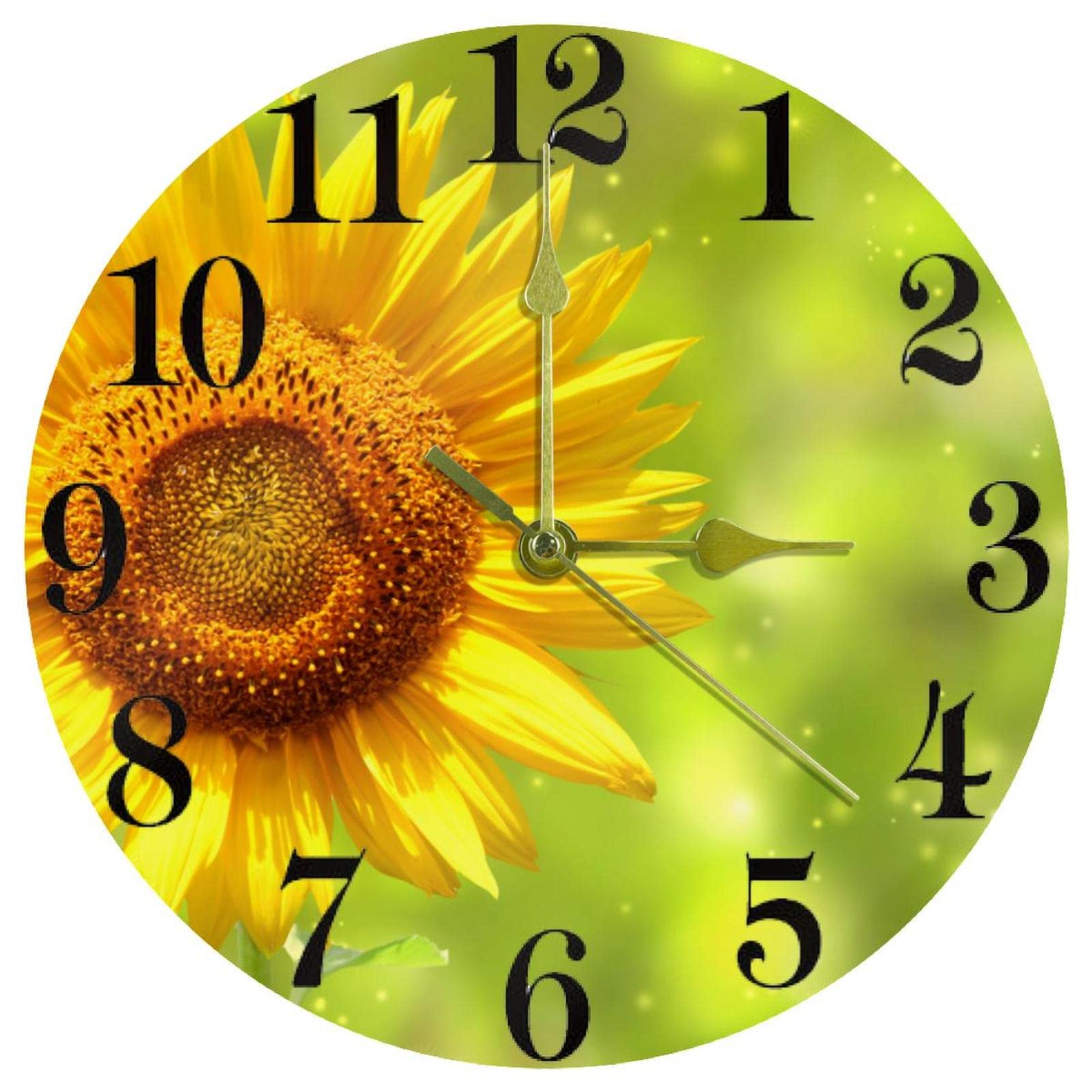 Horloge murale ronde à quartz idéale pour décorer la cuisine ou dynamiser le bureau