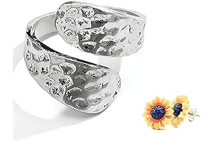 925 Sterling Silver Adjustable Open Minimalist Simple Rings