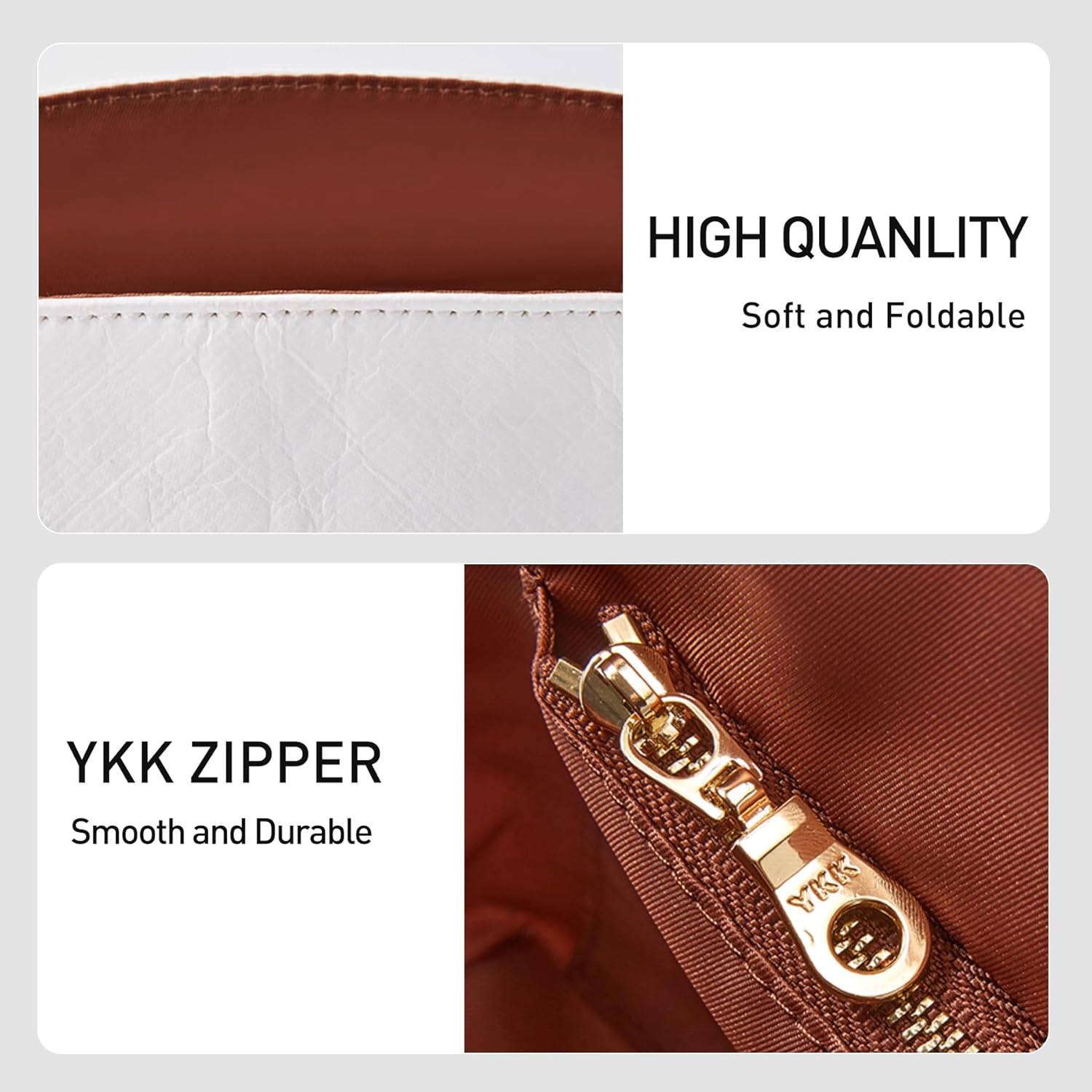 Purse Organizer Insert Compatible with LV ALMA BB Bag,Upgraded Lightweight Water-Resistant Dupontpaper Bag Insert Organizer Shaper for Luxury Bags(White-Brown)