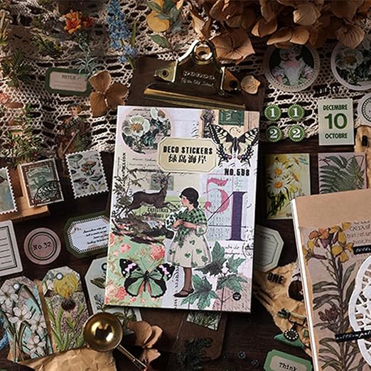 Top Secret Grunge Stamp Stickers - 50 Pack For Scrapbooking & DIY Crafts