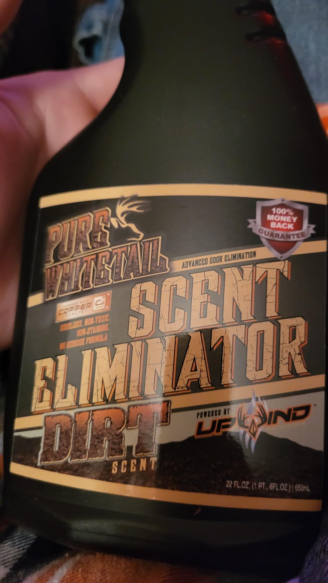 Pure Whitetail Scent Eliminator Spray Dirt Scent