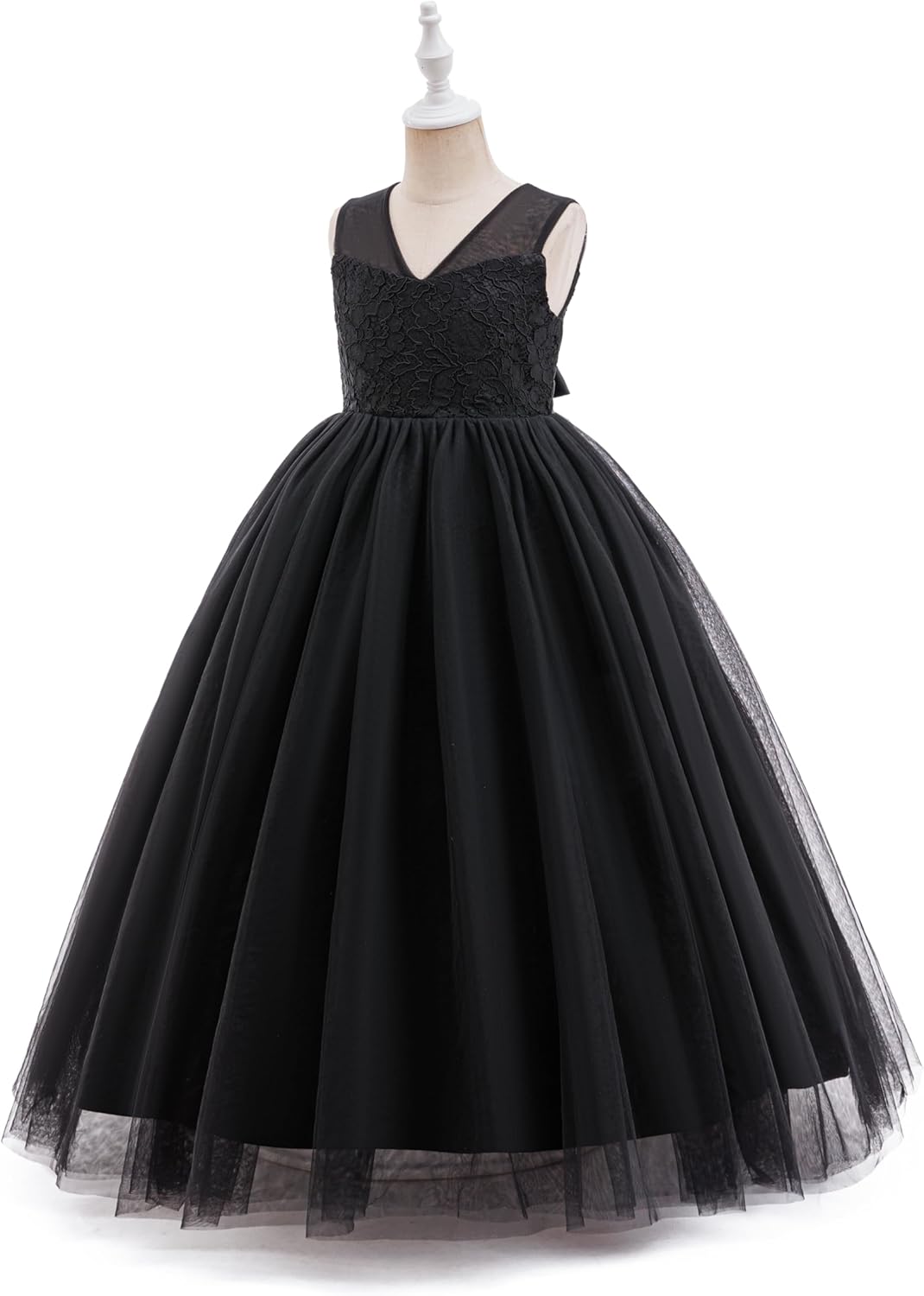 Glamulice Girls Flower Girl Dress Tulle Lace Wedding Party Bridesmaid Birthday Pageant Formal Dresses - Image 3