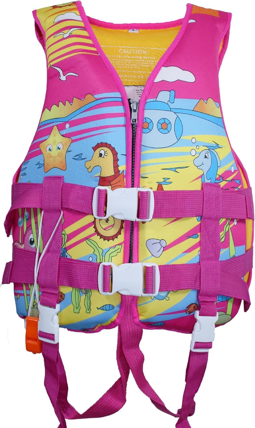 Swim Vest for Kids 46-95lbs/6-12Years, Adjustable Swimming Jacket Aid Floaties for Children, Preteen Boys Girls Learn to Swim