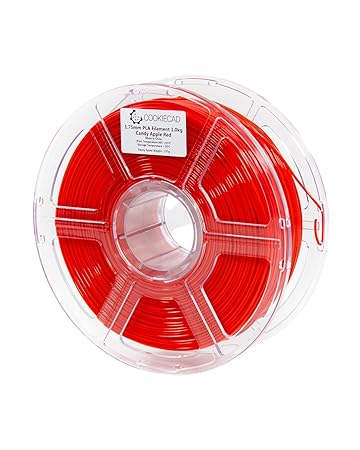 Cookiecad Candy Apple Red PLA 3D Printer Filament 1.75mm 1kg