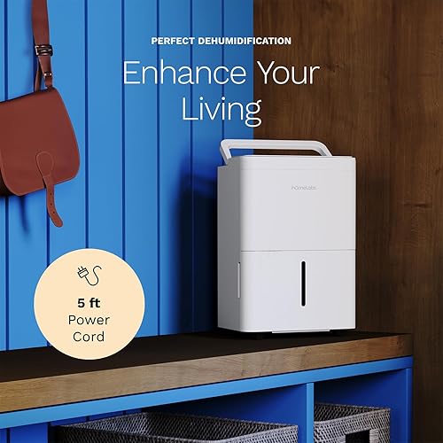 Miniatura 6 de hOmeLabs Deshumidificador portátil de 1000 pies cuadrados  Ideal para el hogar, dormitorio, baño, oficina y habitaciones de tamaño pequeño  Ultra