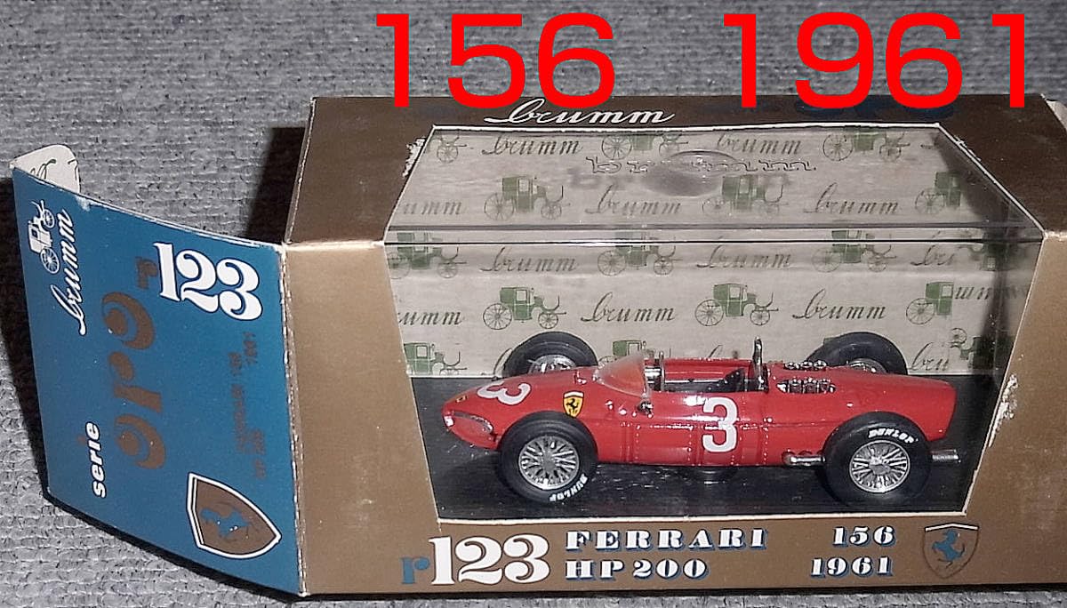 Amazon | 123 1/43フェラーリ 156 3号車 1961 F1 ブルム BRUMM Ferrari