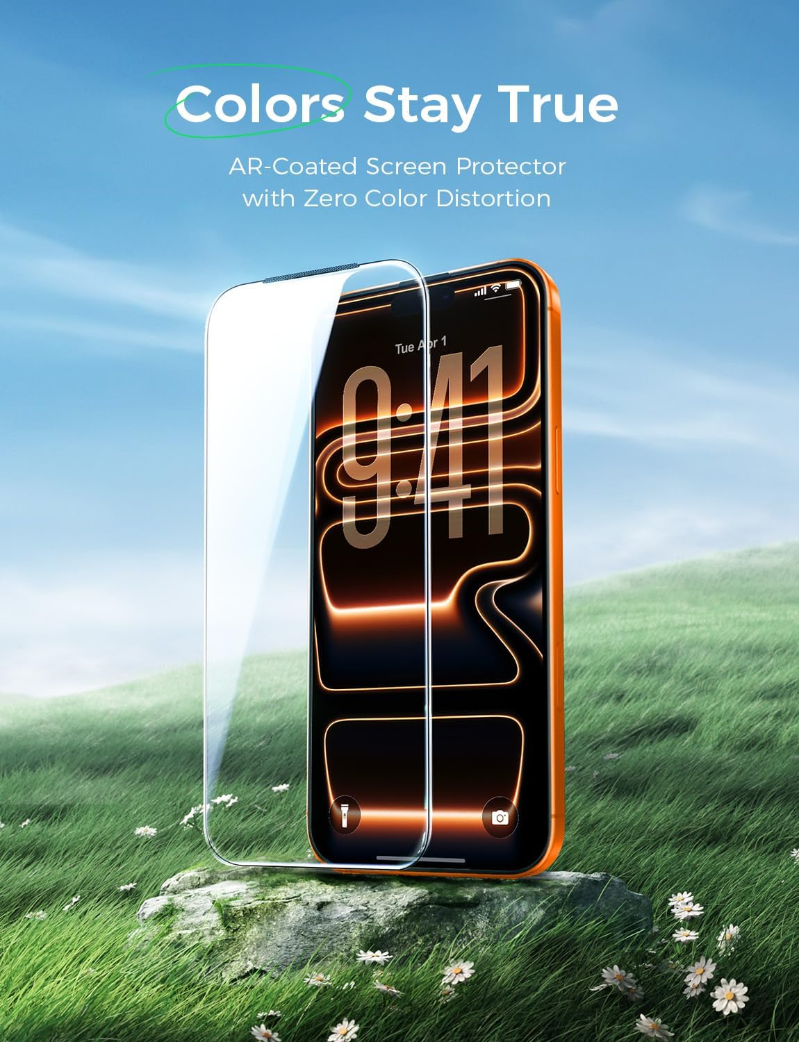 MAGIC JOHN 2 PACK for iPhone 17 Pro Max [6.9"] Eye Protection Screen Protector, HD Clear, Auto Dust-Elimination, 9H Tempered Glass & Scratch Resistance, Full Edge Coverage