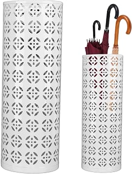 Umbrella Stand Rack for Entryway, Metal Round Umbrella Organizer Bin Metal Umbrella Holder for Home Office Indoor (Large)
