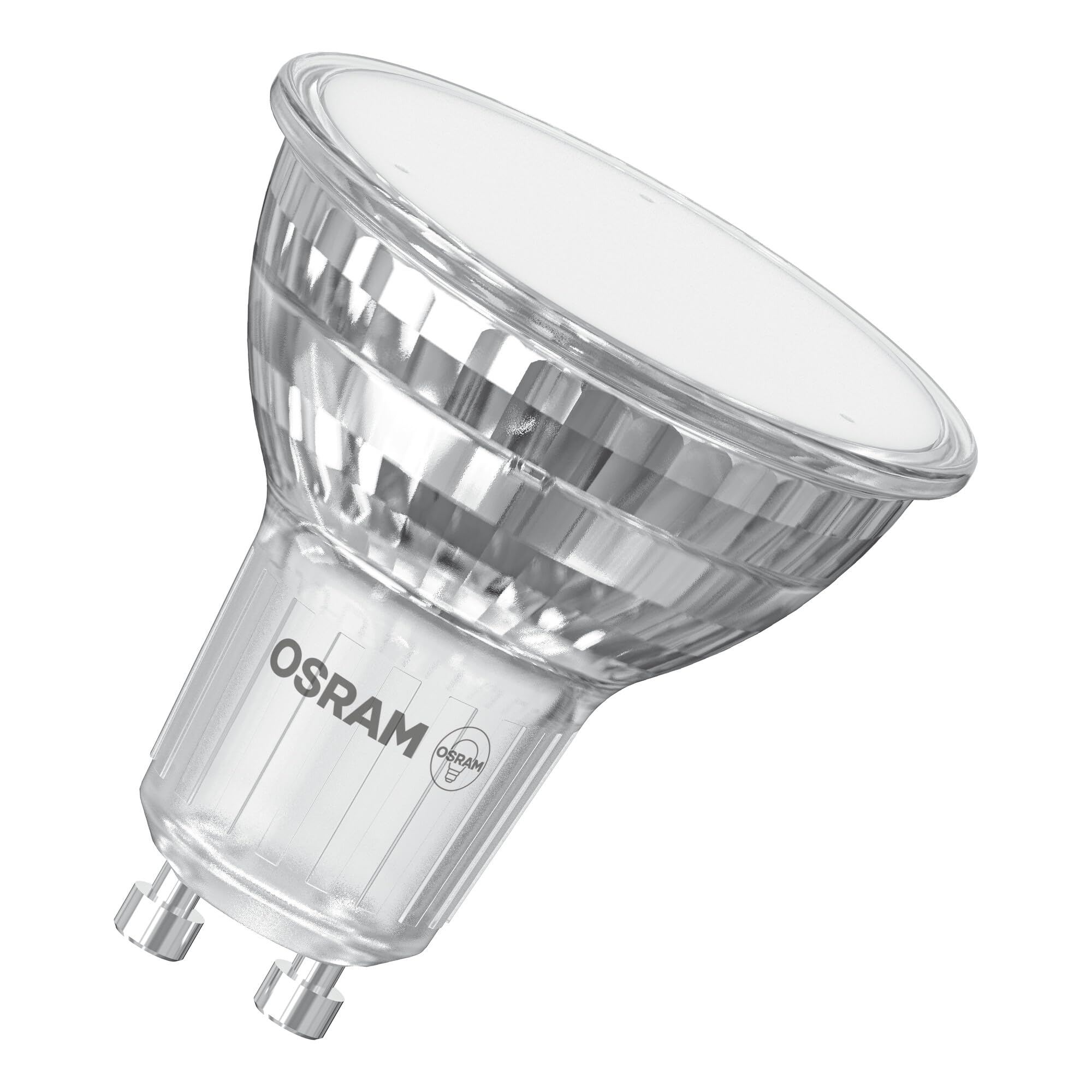OSRAM Riflettore LED Spot Star PAR16 80°/120 5,6W trasparente GU10 | LED Star PAR16 80 120°, LED Lamps, Chiaro, 15000 h, confezione da 1