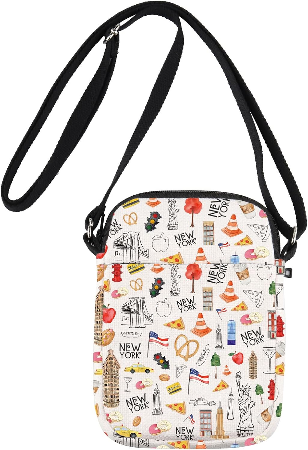 JNIAP New York City Crossbody Bag New York Trip Gifts New York Travel Purse New York City Themed Gifts