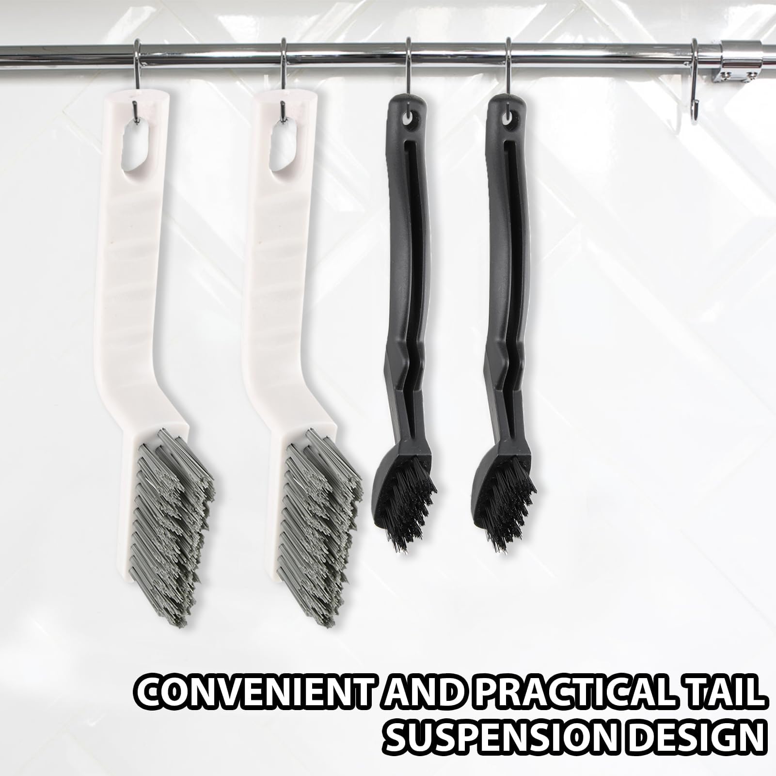 Spazzola Per Fessure Con Setole Dure - Pulizia Angoli Stretti Per Casa E Auto - Foto 3