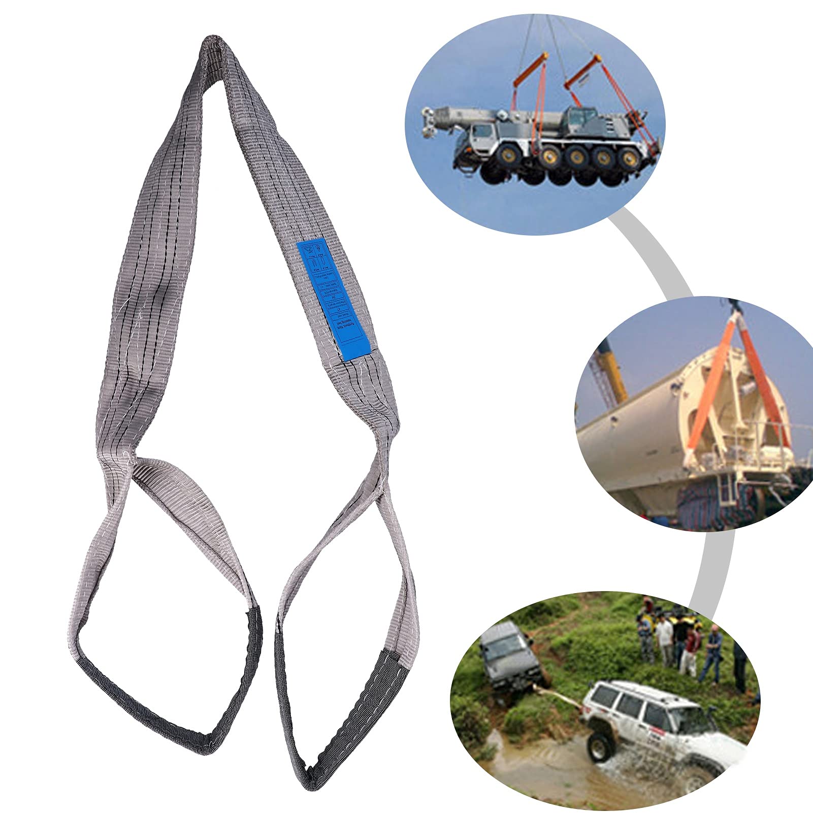 Imbracatura Di Sollevamento 4 Tonnellate - Cinghie In PES, 3 Metri | Per Carichi Pesanti - Foto 10