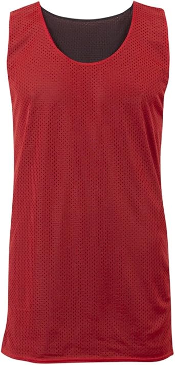 Badger Sport Red/Black Youth XS Reversible Mesh Tank Top Jersey Uniform