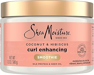 SheaMoisture Smoothie Curl Enhancing Cream Coconut and Hibiscus for Thic...