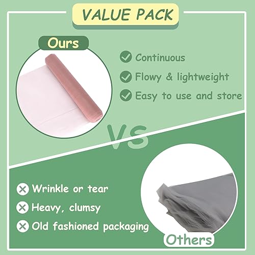 Miniatura 33 de Rollos de tela de tul azul de 54 pulgadas por 20 yardas, perno de carrete de tutú para decoración de bodas, falda tutú de baby shower, envoltura