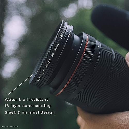 Miniatura 9 de Tide Optics Filtro ND variable de 2.835in (ND2 - ND400) filtro de lente de densidad neutra circular