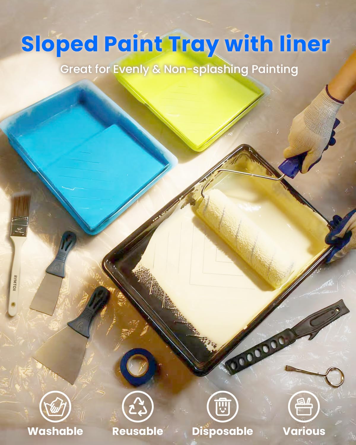 33PC Paint Roller Kit - Easy Painting! -5
