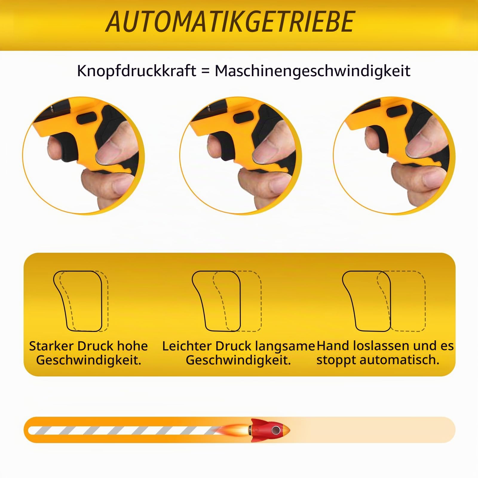 Akku Nietpistole mit 20 Nieten für Dewalt 20V Akku (ohne Batterie)