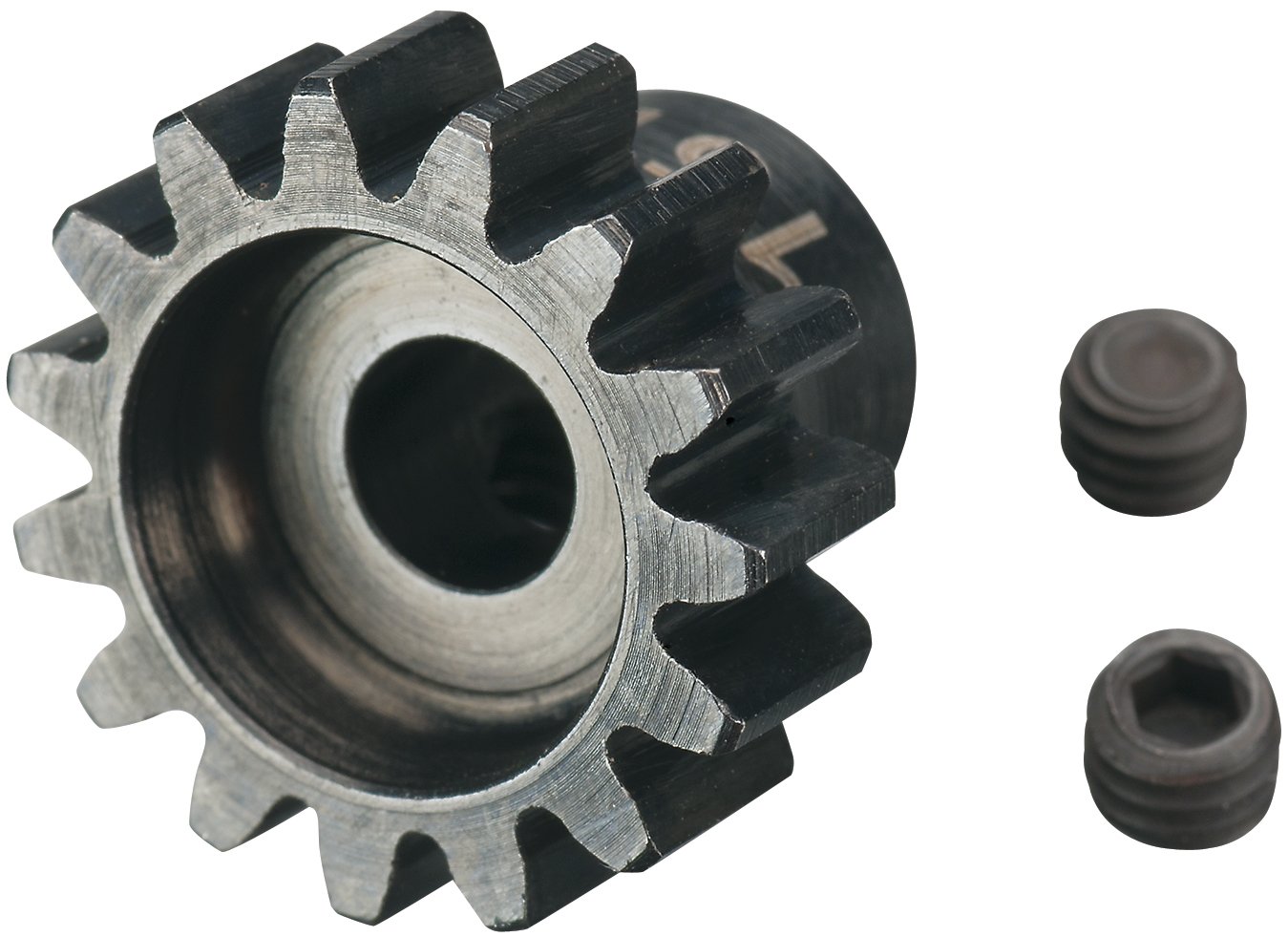 Muchmore Racing MX5PG15T - Engranaje de piñón de Acero Duro, 5 mm/15 T