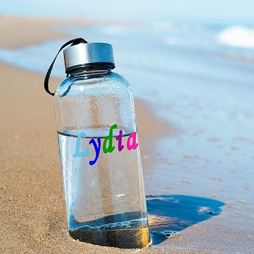 Miniatura 5 de Spakon 8 hojas de calcomanías de vinilo autoadhesivas del alfabeto, calcomanías para buzón, letras y números, para el regreso a clases,