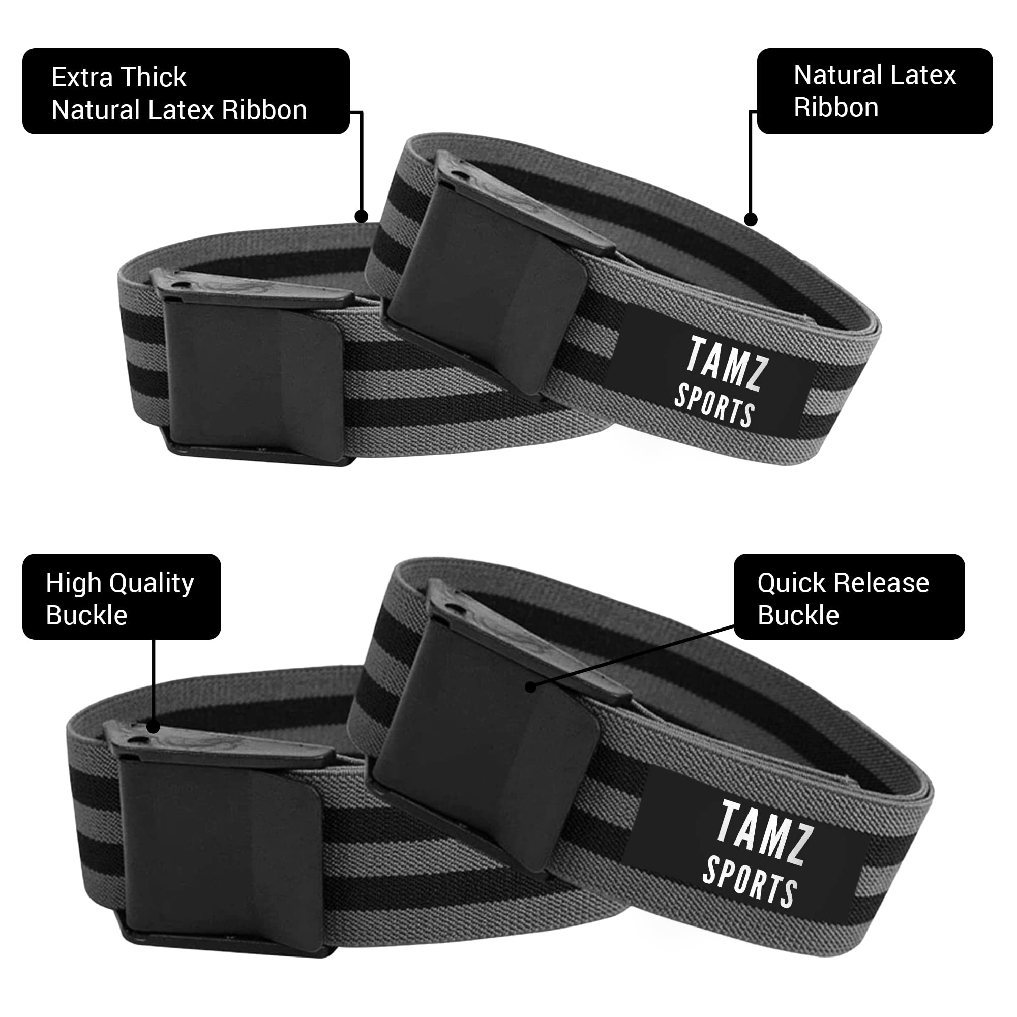 Occlusion Bands, 4 Pack (2 Bicep Bands,2 Leg Bands), Comfortable