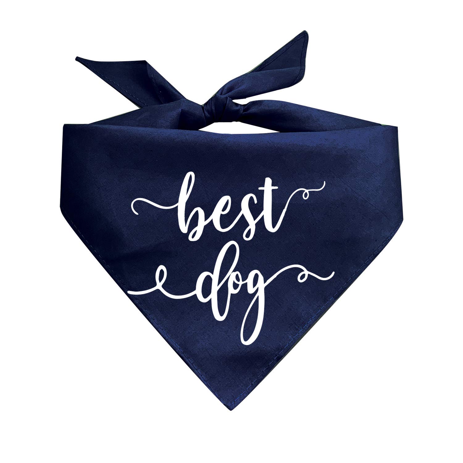 Best Dog Engagement Wedding Party Matching Dog Bandanas (Navy)