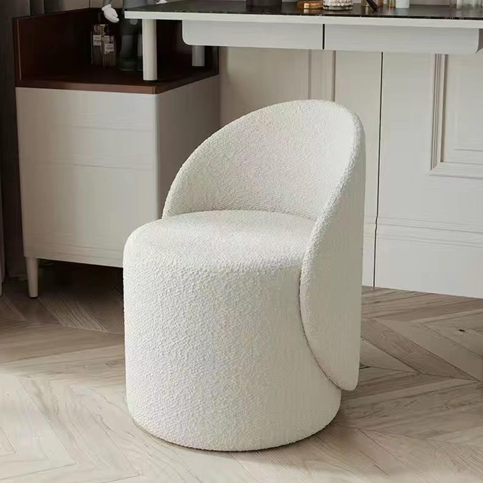 Chaise de maquillage confortable tabouret pivotant de dossier de chambre LWX