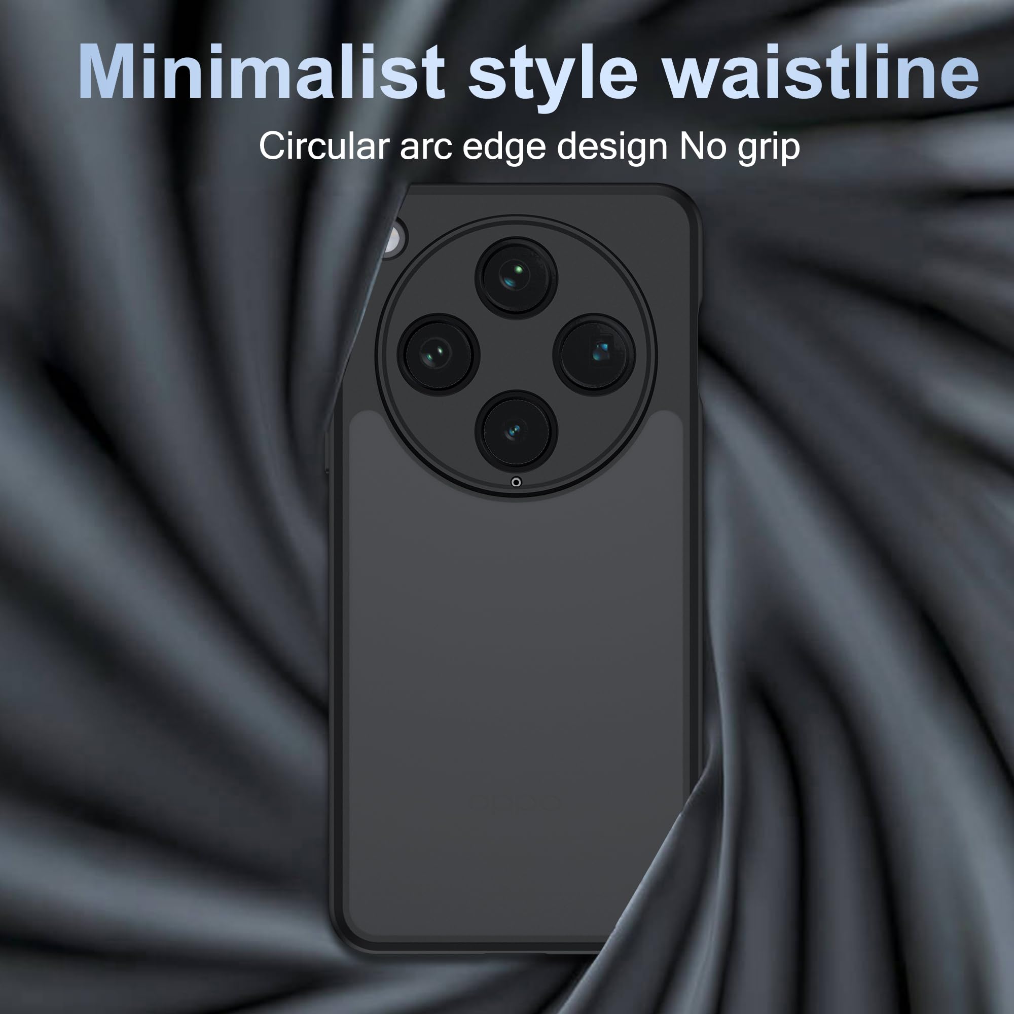 Lemxiee Cover For OPPO Find X9 Pro Case By Anti-fingerprint Anti-drop Anti-slip Flexible Silicone + Transparent Acrylic Case - View #4