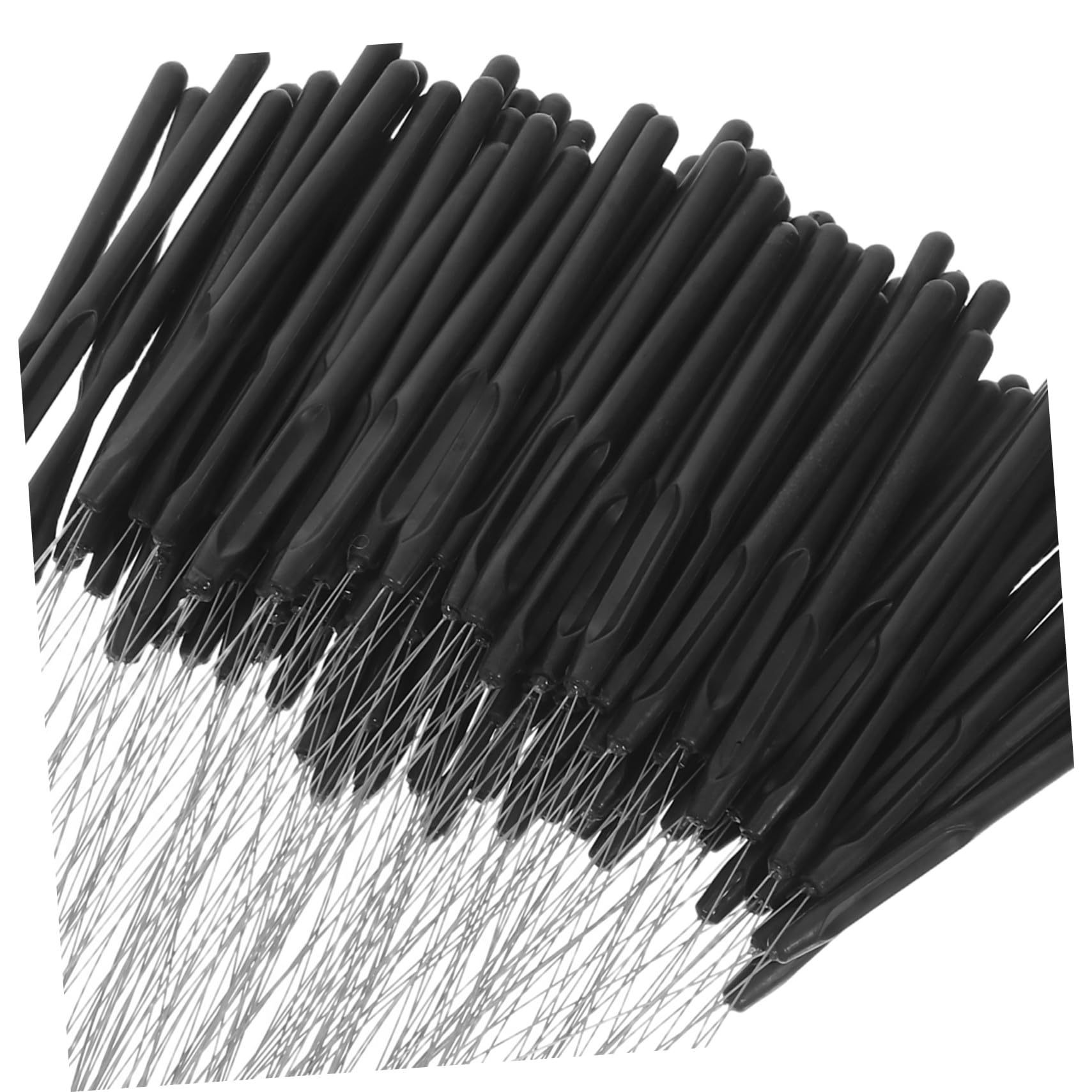 100pezzi Strumento Infila-aghi per Extension Capelli Infila-perline Manico in Plastica Ganci per Extension Capelli Accessori per Aghi da Trazione