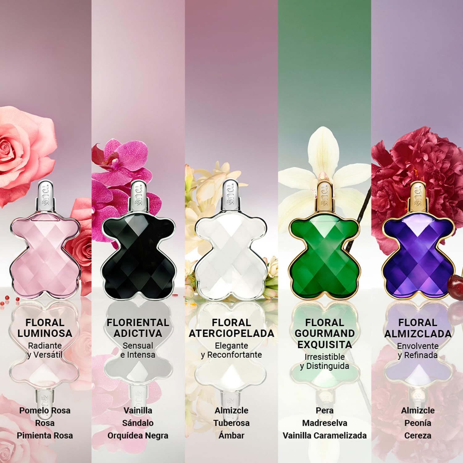 Tous LoveMe Amethyst Elixir 90 ml, Eau de Parfum para Mujer, Aroma Floral Frutal Almizclado, con Vaporizador