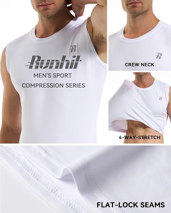 Runhit Compression Shirt Men T-Shirt for Men
