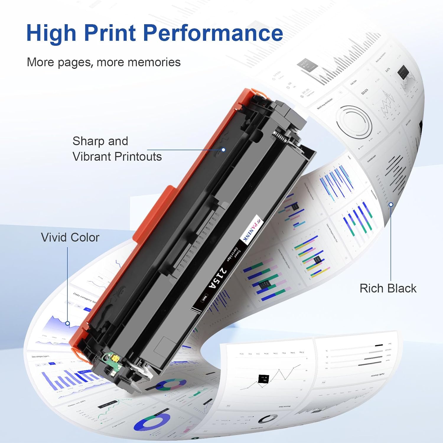 Compatible 215A Toner Cartridges with Latest Chip, Replacement for HP 215A Toner Cartridges 4 Pack,W2310A Work with HP Color Pro MFP M182nw,MFP M183fw,M182 M183 M155 Printers - 4 Pack