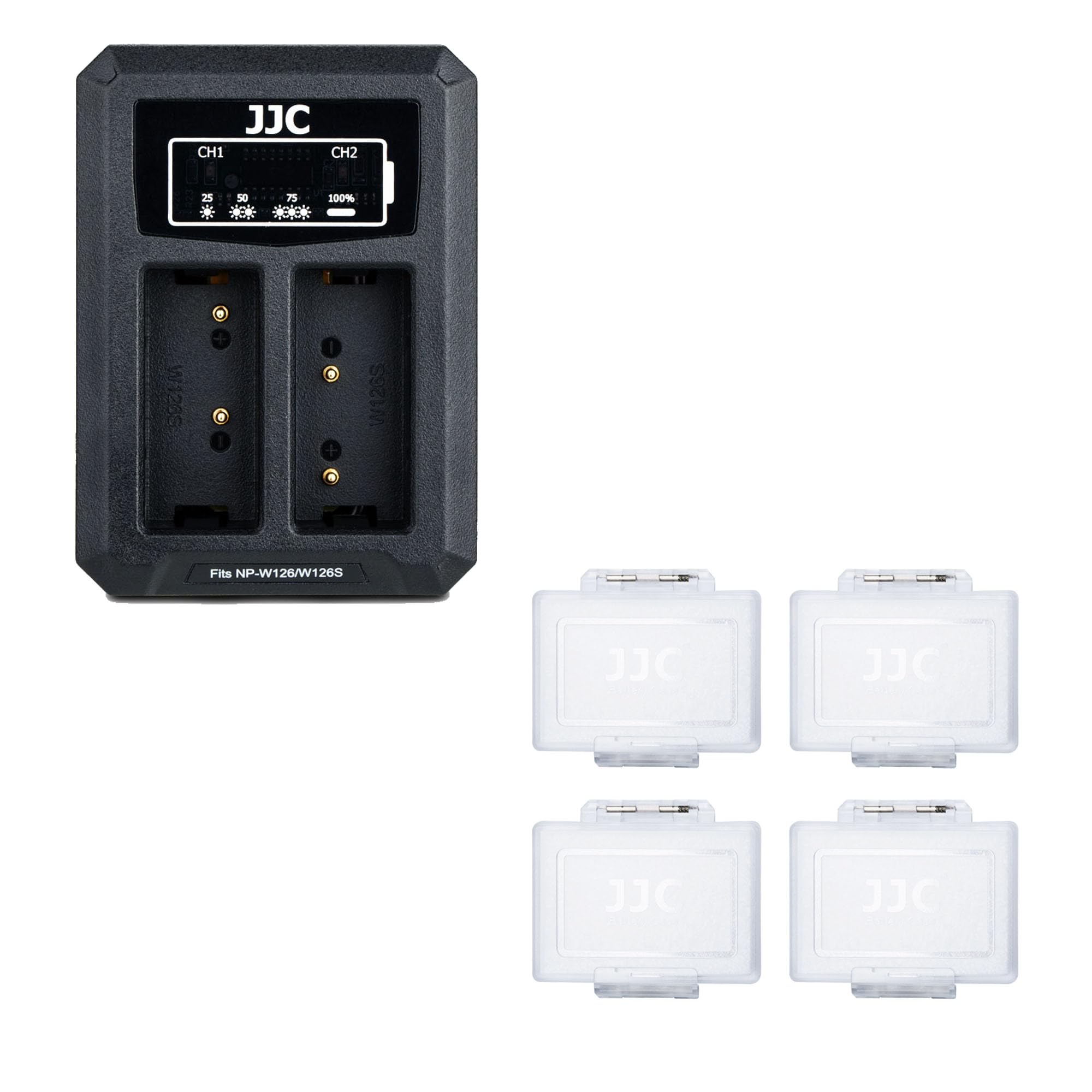 Amazon.com: JJC USB Dual Slot Battery Charger + Battery Case