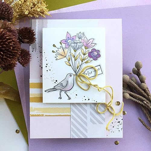 Miniatura 2 de Hero Arts K6423 - Sello de goma montado en madera con ramo