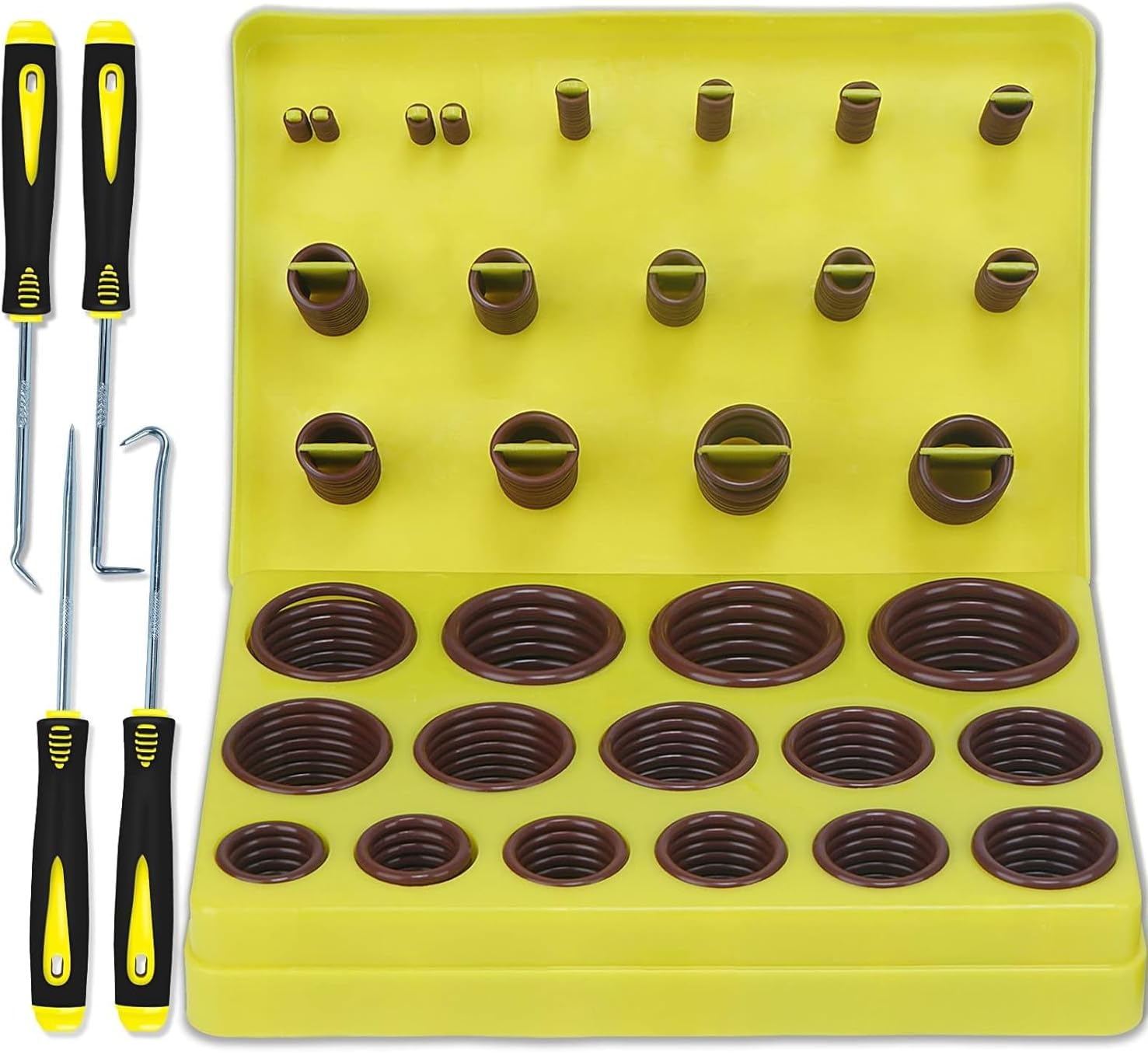 ZDBB 386 PCS Metric FKM Viton O Ring Kit 30 Sizes Fluorocarbon Oring Assortment Set for Automobiles Engines Cylinders Hydraulic Plumbing Faucets Assorted Chemical More Resistant Oil and Heat 75 Duro