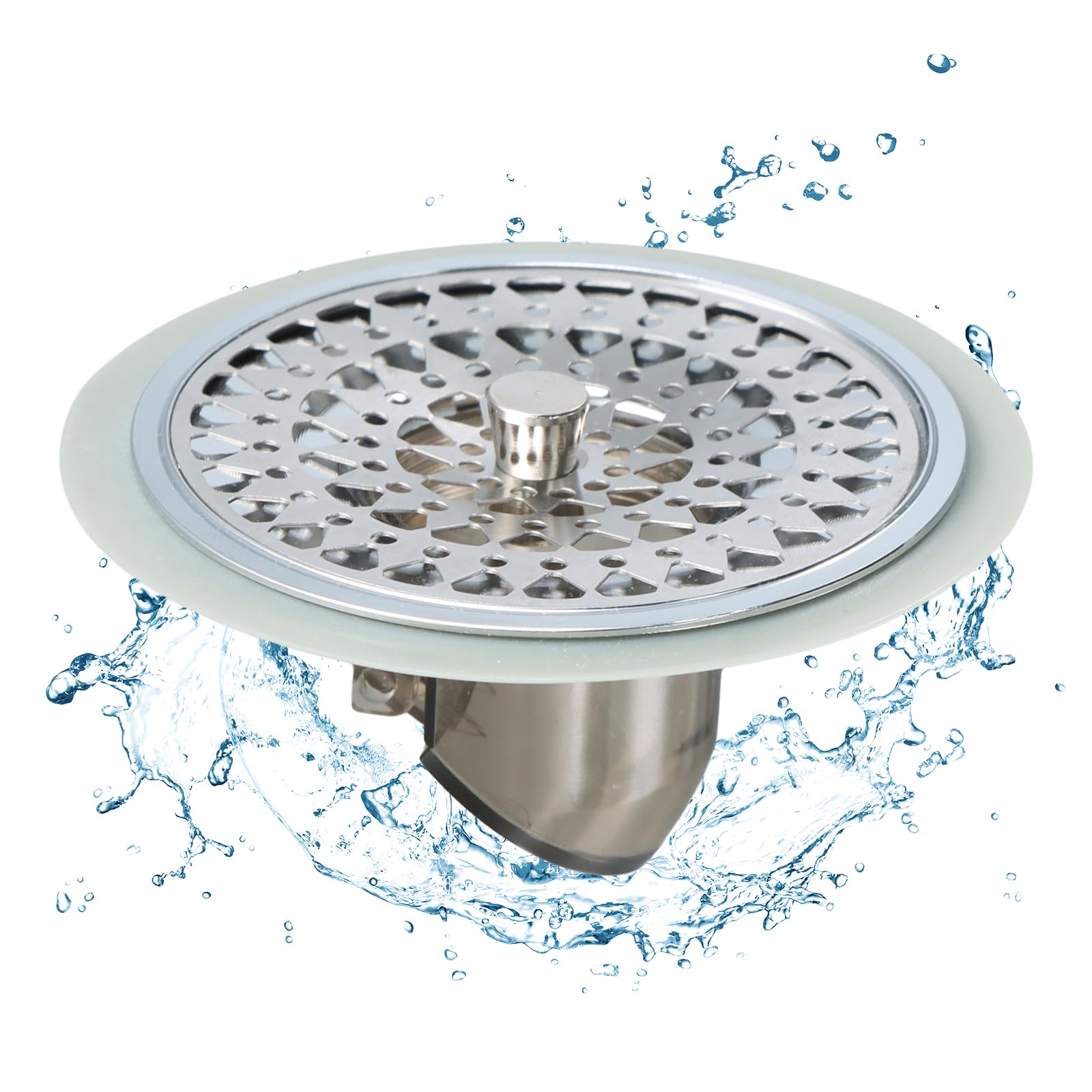 Filtro Doccia Capelli In Silicone E Acciaio - Anti Intasamento | Per Lavello, Vasca E Doccia - Foto 11