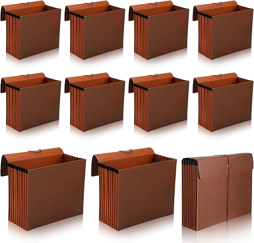 PerKoop Carpeta de archivos expandible con solapa de 7 pulgadas de expansión con cierre de cordón elástico, carpeta de archivos expansible, tamaño