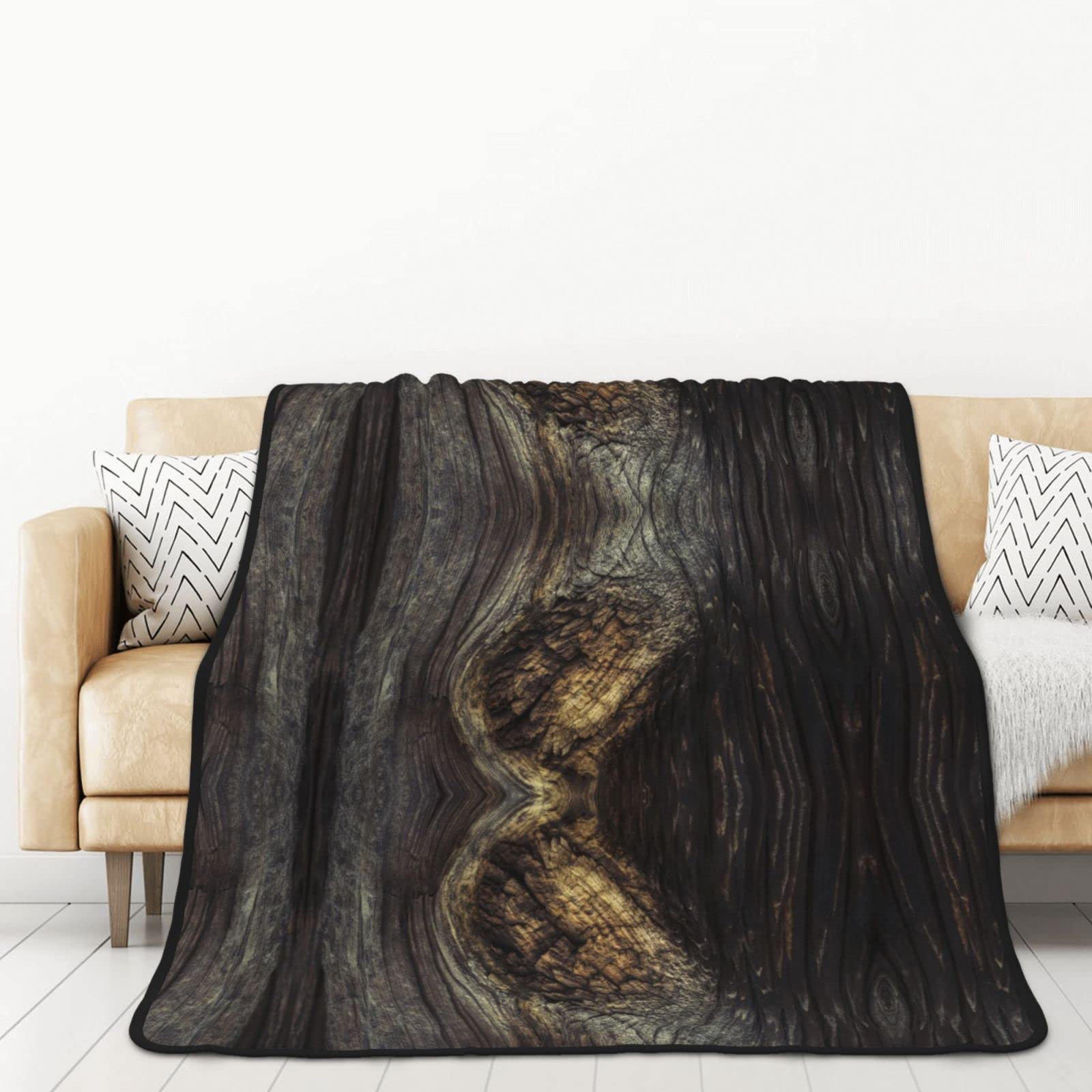 Couverture flanelle légère anti-froid grand plaid imprimé pour canapé et lit