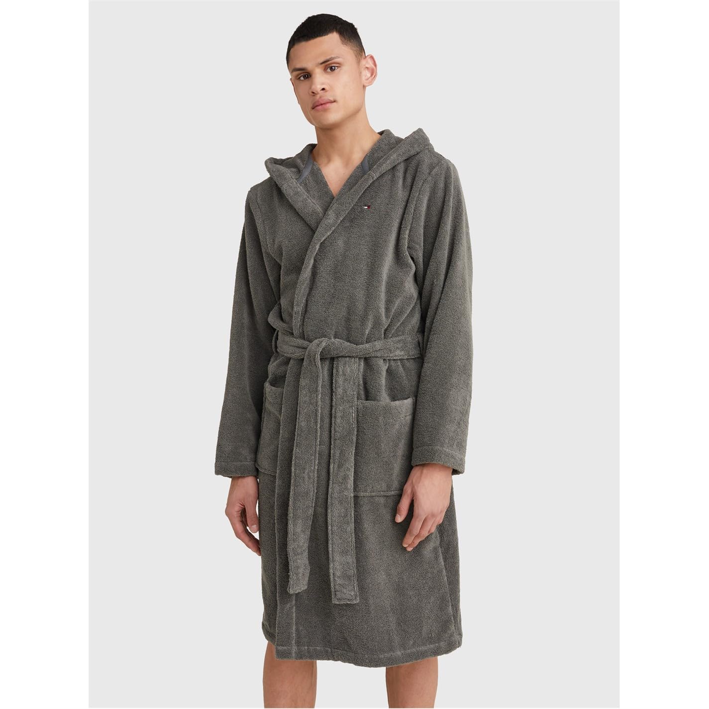 Tommy Hilfiger Peignoir de Bain Homme Col Tissu Éponge