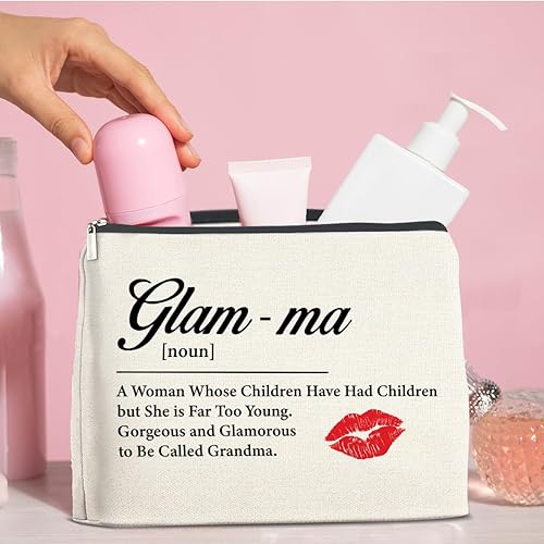 Miniatura 6 de Regalos para la abuela de nieta, nieto, regalos para la mejor abuela, bolsa de maquillaje glamorosa, regalo para abuela, abuela para abuela, bolsa