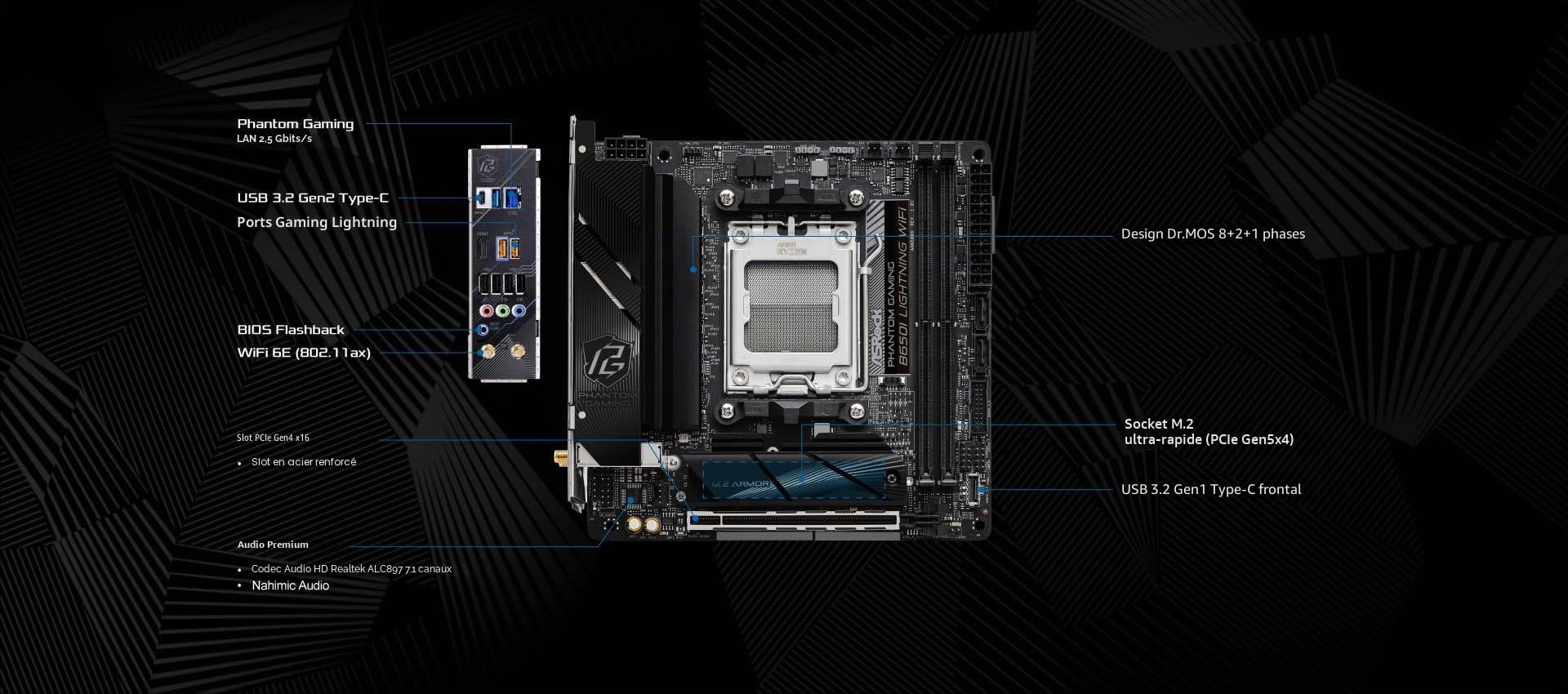 ASROCK B650I Lightning WiFi DDR5 AM5