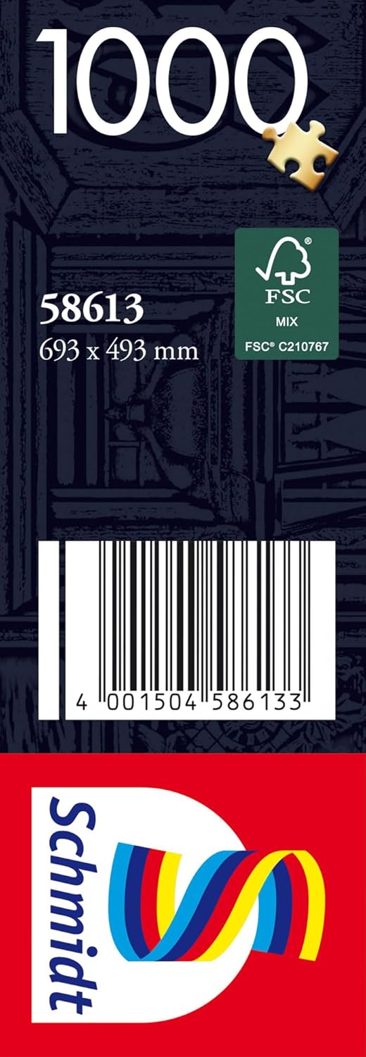 Schmidt Spiele 58613 Treasures of the Past Michael Fishel 1000-Piece Grass Cardboard Puzzle