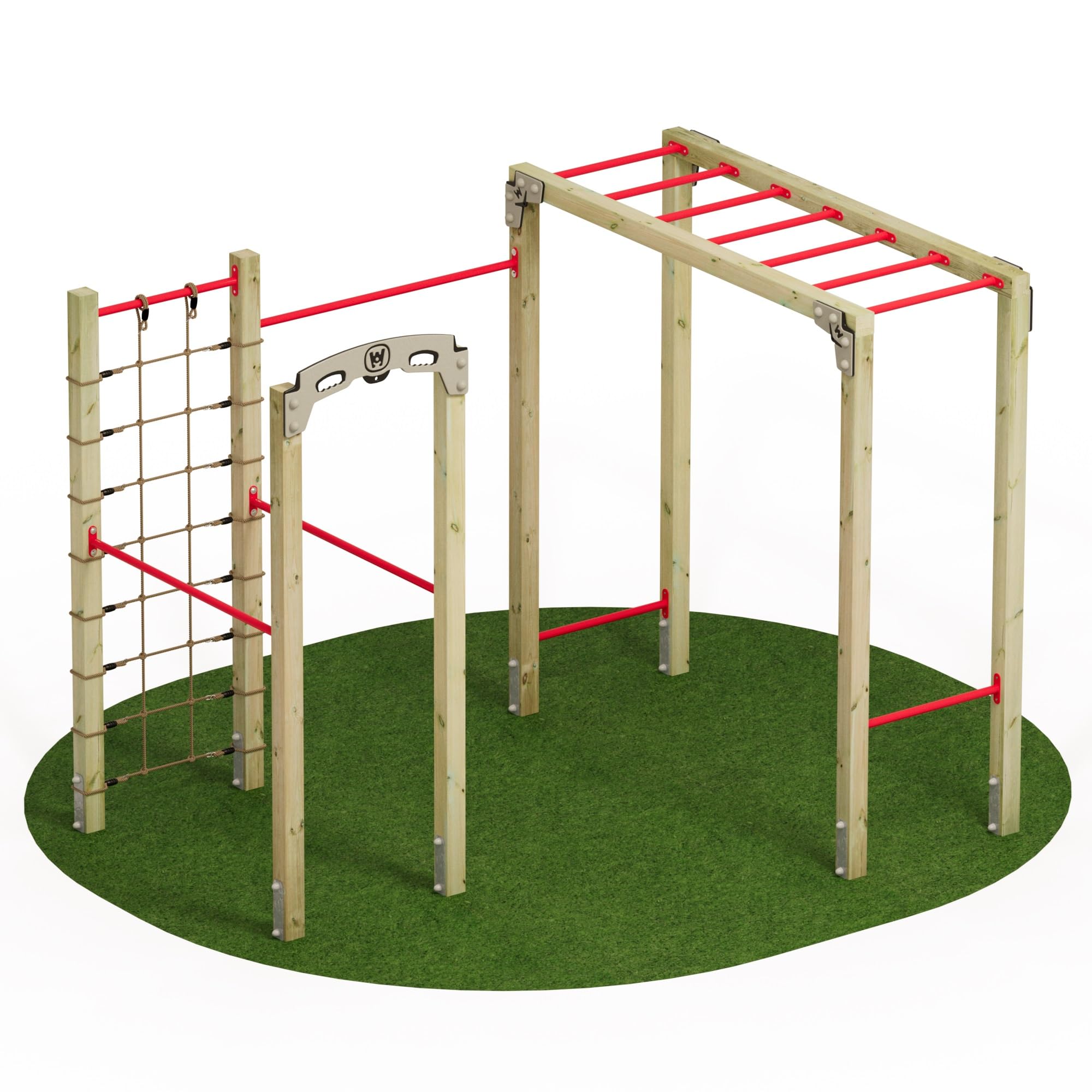 Wickey Attrezzo fitness – Fit Base 820 – Outdoor Palestra Palestra per casa, arrampicata e sport per ragazzi e adulti in giardino con barra per trazioni