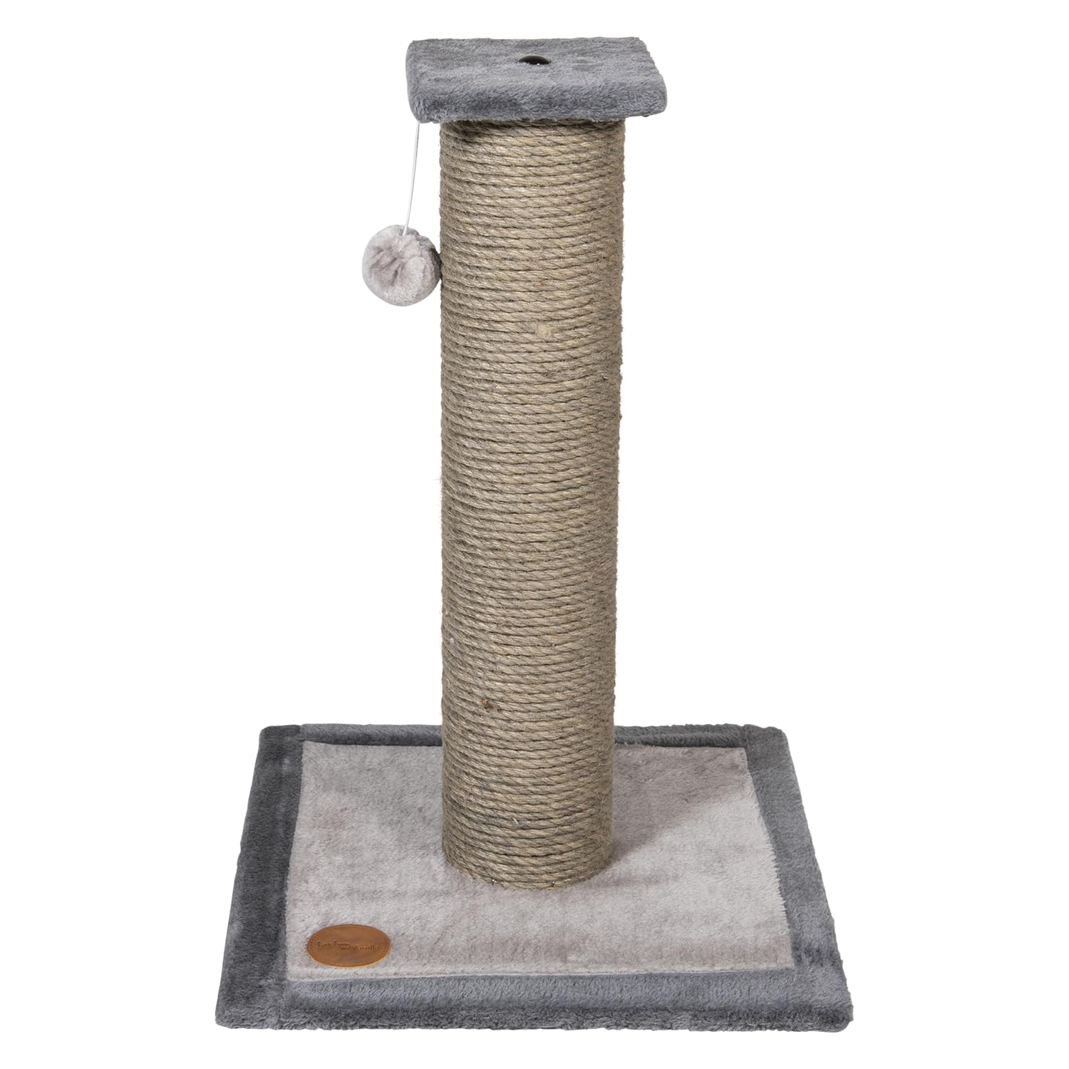 JACK AND VANILLA, Modern Cat Scratching Post, Contemporary Design, Durable Materials, Rest and Scratching, Easy to Clean, Dimensions 40 x 40 x 60 cm, Colour: Grey, Scratching Post Design