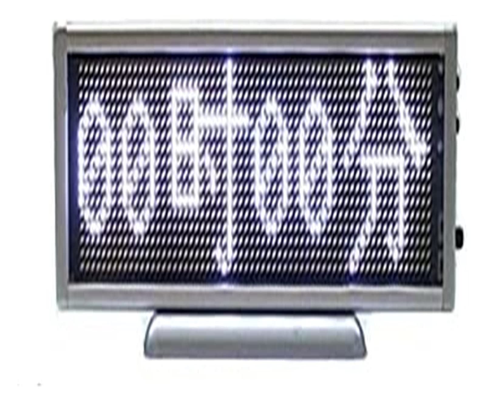 Pantalla De Letrero LED 30 × 6CM Interior DIRIGIÓ Scrolling Sign Pantalla Mensaje Mensaje Mini Mover Desk Board Publicidad Programable Soporte Cualquier idioma (blanco) Festival de fiestas de bares de