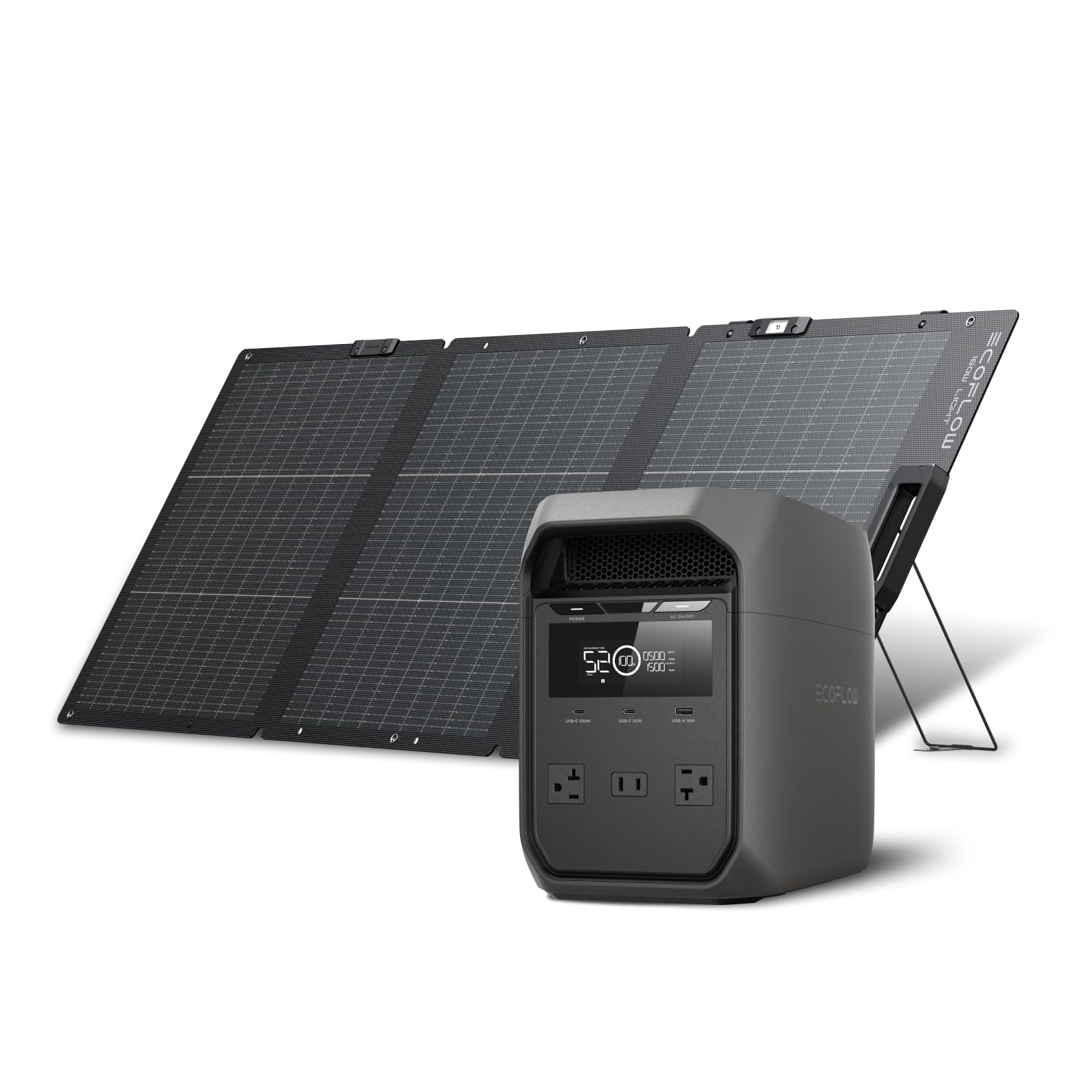 Amazon.co.jp: EcoFlow DELTA 3 Classic 1024Wh と160W 両面ソーラー