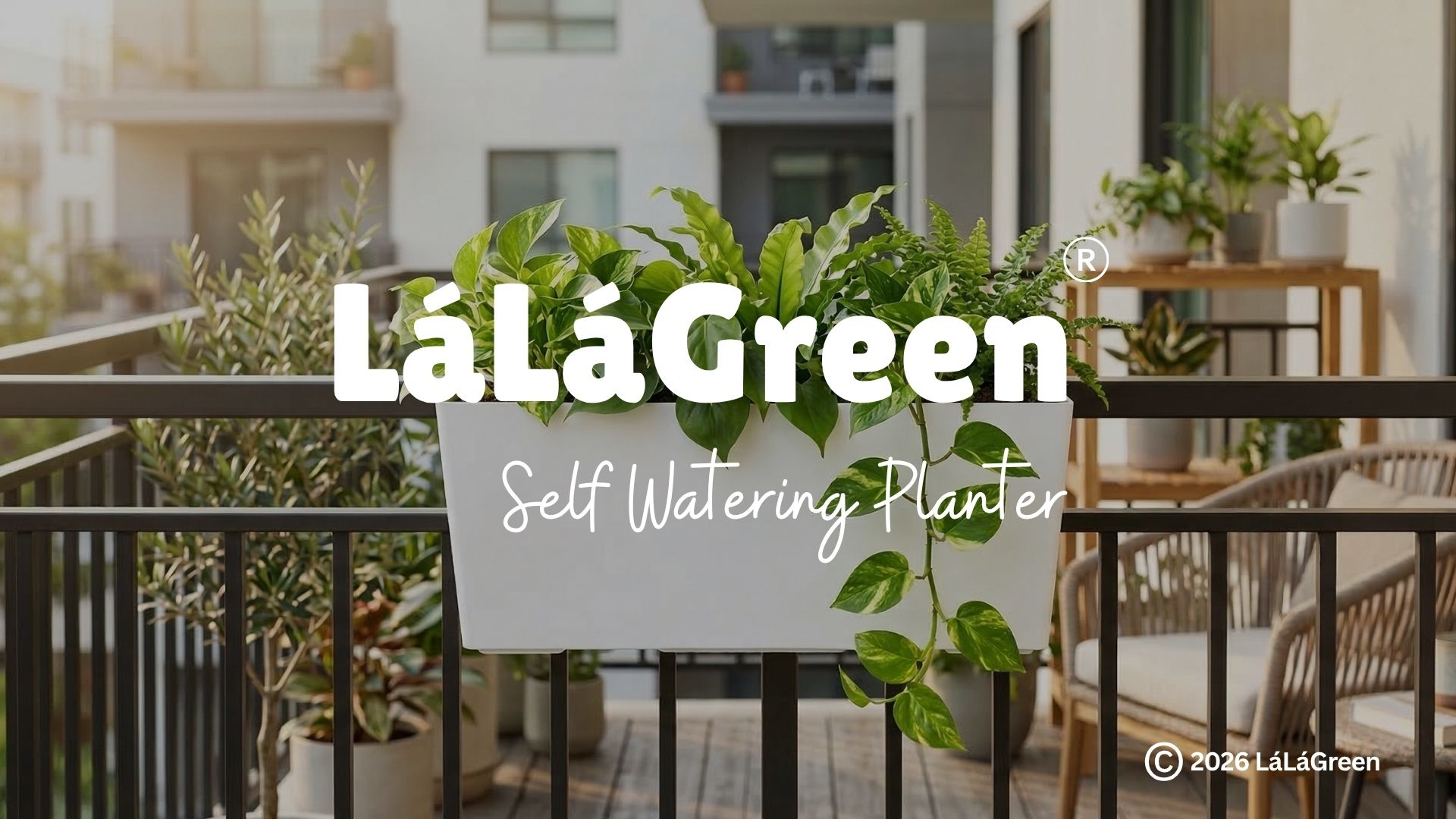 Amazon.com: LaLaGreen Railing Planter Box (14 Inch, 2 Pack) White