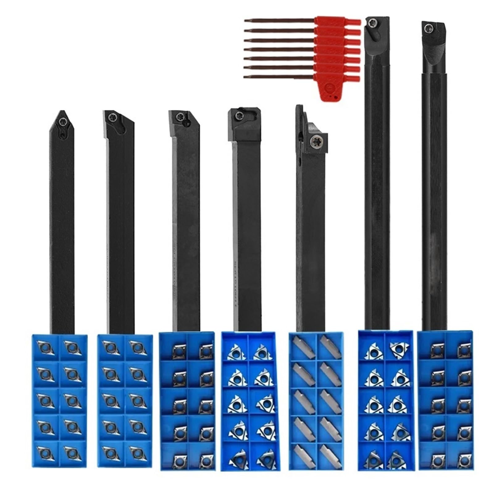 Mjfvn H01 10 High Hardness Milling Tool Holder Quick Cutting Efficiency Lathe Arbor With Insert And Wrench Lathe Turning Tool Holder(,Groen)